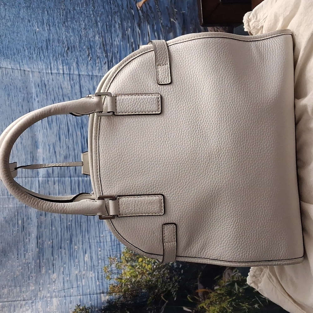 Michael Kors White With Silver Harware Satchel Bag - Large - Picture 5 of 16